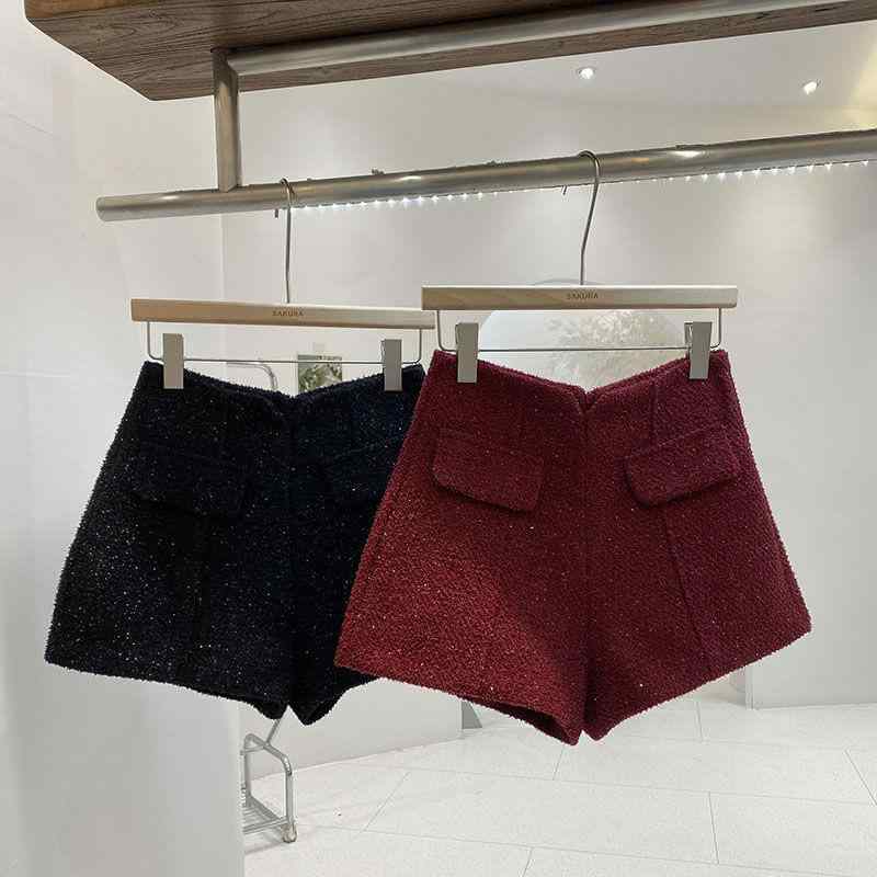 ・カテゴリ: キッズパンツ・スタイル: 韓国風・素材: 毛混（綿65%）・安全基準: B類・パンツ丈: ショートパンツ・対象性別: 女の子・対象年齢: 8歳以上、身長140cm以上・デザイン: 基本型・生地加工: ソフト加工・柄: 無地・ウエスト: ミドルウエスト・カラー展開: レッド、ブラック・対応身長: 100cm、110cm、120cm、130cm、140cm、150cm、160cm、170cm