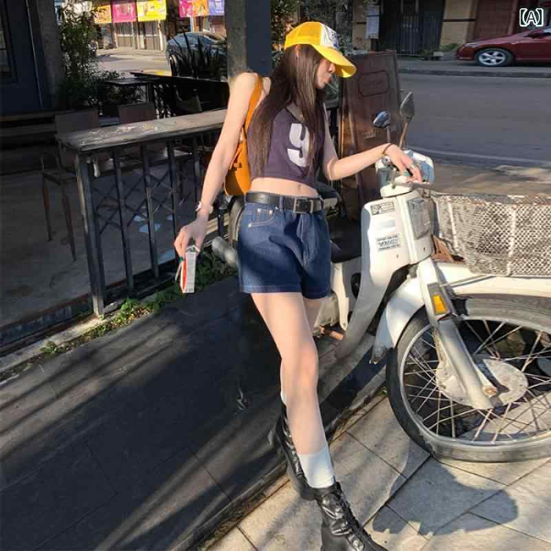 ・カテゴリ: デニムパンツ・主な素材: 綿80%以上90%未満、ポリエステル30%以下・パンツ丈: 長ズボン・ウエスト: ハイウエスト、ミドルウエスト・厚み: レギュラー・デザイン: ウォッシュ加工、ユーズド加工・カラー展開: インディゴブルー・サイズ展開: S、M、L、XL・スタイル: コンサバ通勤、都会風、スウィートクリーン・パンツのシルエット: ワイド