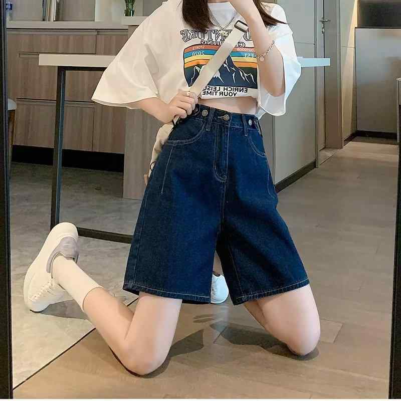 ・カテゴリ: デニムパンツ・主な素材: 綿 30%以上50%未満・スタイル: カジュアル・パンツ丈: 五分丈・ウエスト: ハイウエスト・生地の厚さ: 薄手・デザイン: ポケット・カラー展開: ダークブルー・サイズ展開: S、M、L、XL、2XL・伸縮性: 若干あり・シルエット: ストレート