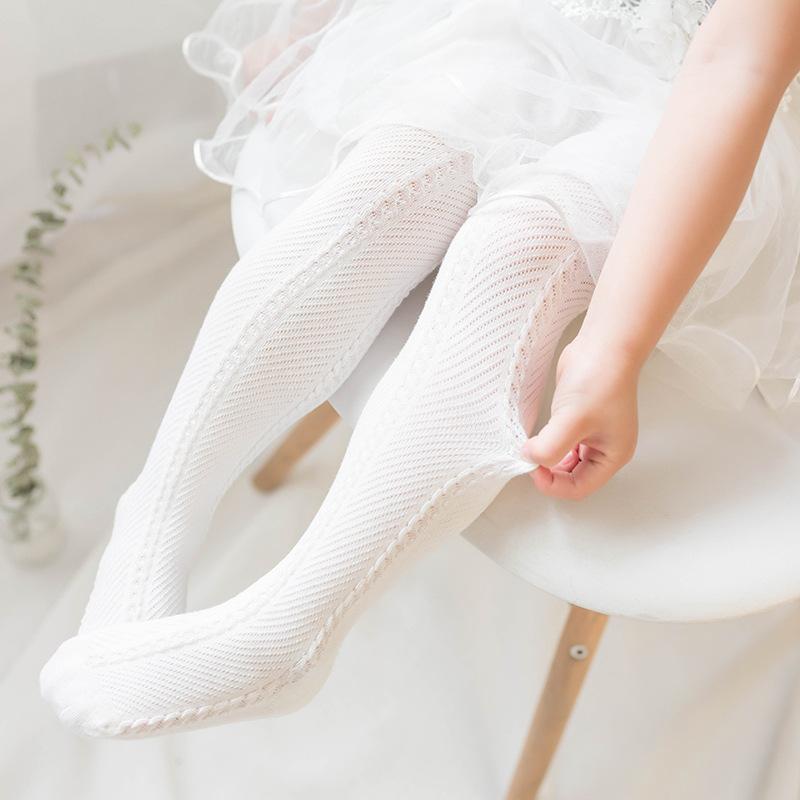 ベビーレギンス 女の子 タイツ メッシュ 薄手 防蚊 綿 吸汗 通気性 コットン スパッツ ベビータイツ キッズ 赤ちゃん 子供 公主 白 ピンク グレー 0-6ヶ月 1-2歳 2-4歳 4-6歳 春 夏 秋