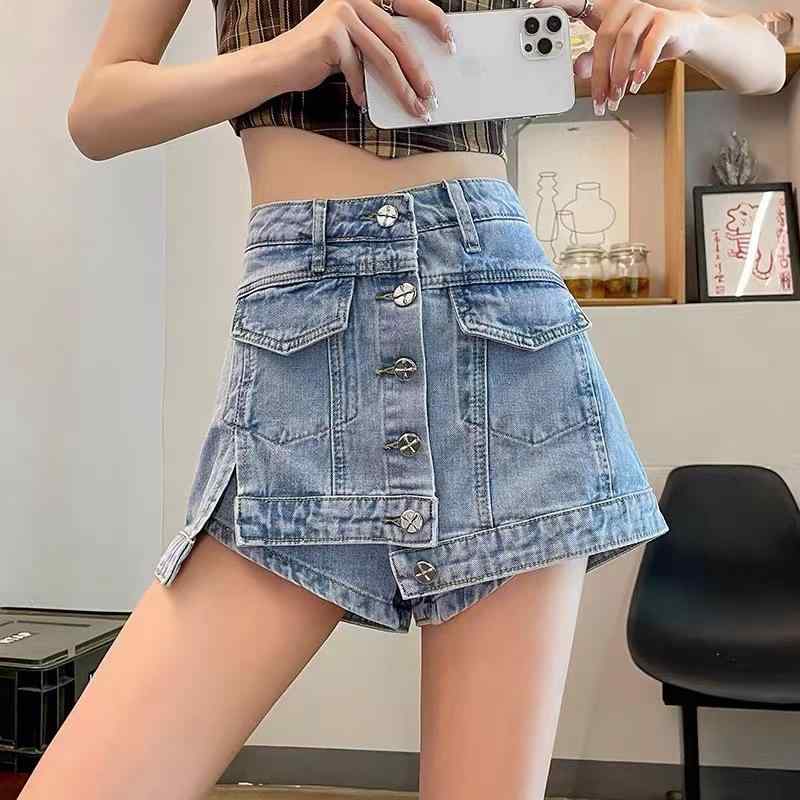 ・カテゴリ: 牛仔パンツ・主な素材: 綿・主素材含有率: 50%以上70%未満・スタイル: ストレート、カジュアル・パンツ丈: 3分丈・ウエスト: ハイウエスト・厚さ: 通常・デザイン: ポケット・カラー展開: ライトブルー、アプリコット・サイズ展開: S、M、L、XL、2XL、3XL、4XL、5XL・伸縮性: 弱ストレッチ・パンツのシルエット: ワイド・加工: 形態安定加工
