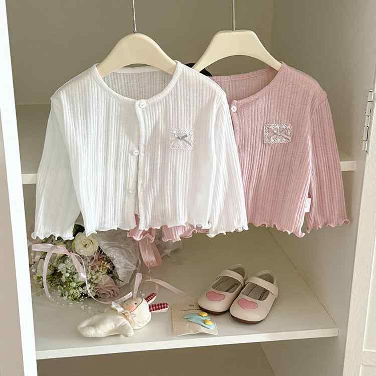 ・性別: 幼児女の子・スタイル: スウィート・対象年齢: 1～3歳（身長80～100cm）・厚さ: 普通・生地素材: ニット・主な素材: ポリエステル80%・安全基準: B類・カラー展開: ピンク、ホワイト・対象身長: 73、80、90、100、110、120・カテゴリ: 子供用ニットソー