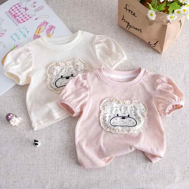 Tシャツ キッズ 女の子 半袖 トップス カットソー 子供服 ベビー服 綿 吸湿速乾 丸首…