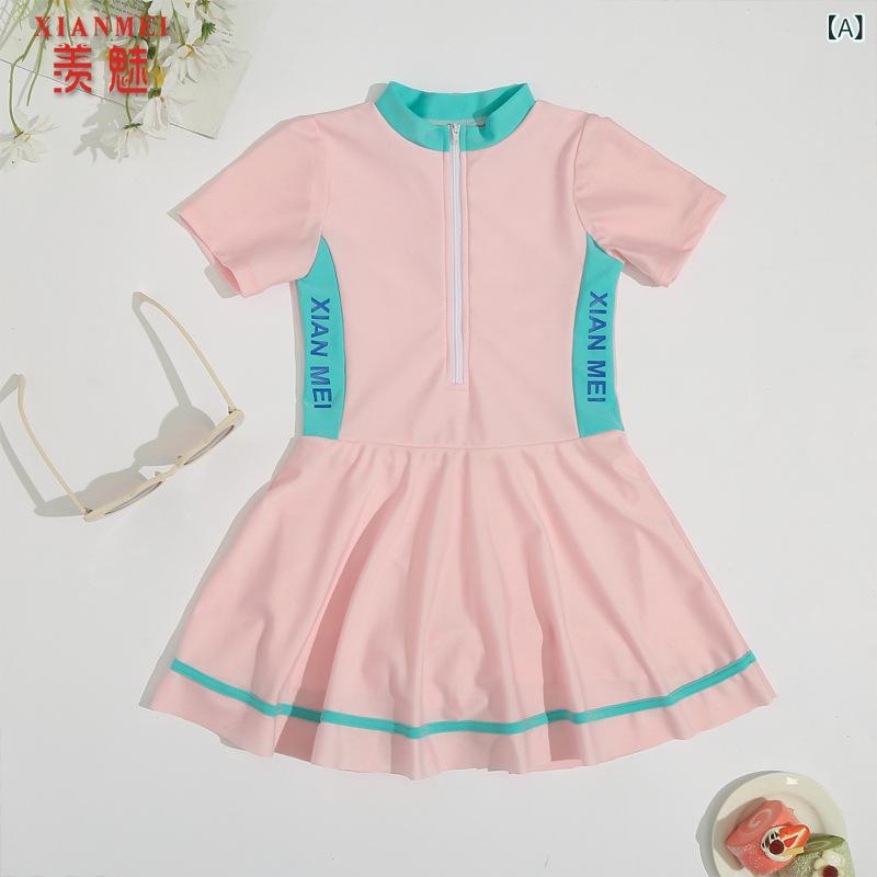 子供 水着 女の子 ワンピース キッズ スイムウェア UVカット 防晒 高弾性 撥水 速...