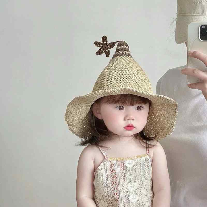 キッズ 麦わら帽子 男の子 女の子 50cm 紫外線対策 日よけ帽子 子供 ベビー ハット サンハット ストローハット 遮光 UVカット つば広 通気性 涼しい 薄手 春 夏 旅行 海 ビーチ アウトドア かわいい おしゃれ カキ ベージュ カーキ