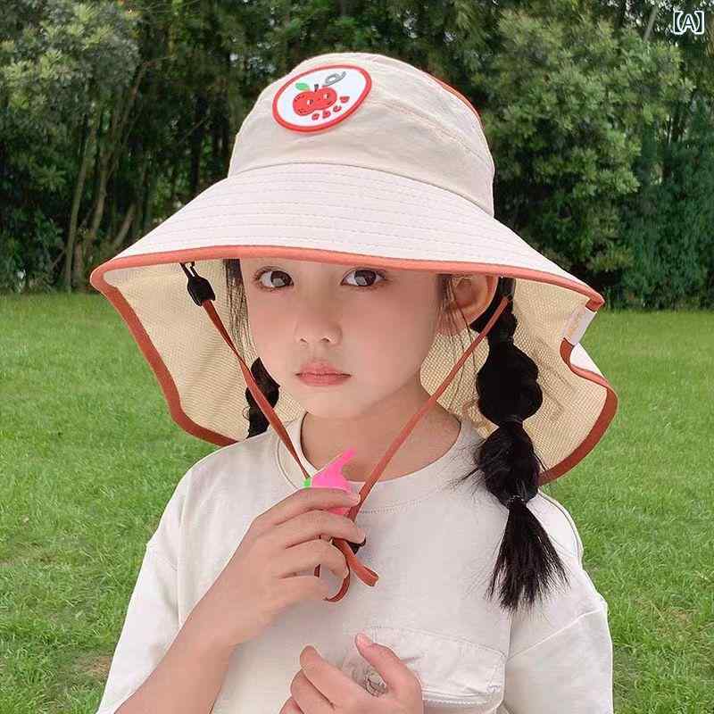 キッズ 帽子 サンバイザー 男の子 女の子 子供 紫外線対策 UVカット ネックガード 日よけ 首 日焼け防止 フラップ付き 2way 軽量 海 プール 旅行 1歳 2歳 3歳 4歳 5歳 ホワイト グレー ピンク