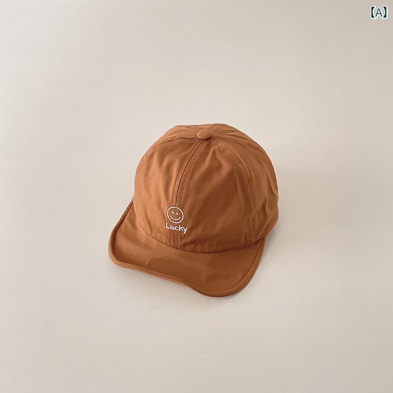 ・カテゴリ: 帽子・適用対象: 男女兼用・カラー展開: ブラウン、ベージュ、オレンジ、ブラック、ダークグレー、グリーン、ネイビー・サイズ展開: ワンサイズ（ドローストリング調節可能）・つばの形状: その他・帽子のつば形状: つばなし・機能: 遮陽・主な素材の含有量: 81%以上95%以下・スタイル: カートゥーン、キュート、フレッシュ、スウィート・対象年齢: 6ヶ月〜4歳・加工技術: ジャカード・人気要素: エスニック・和風