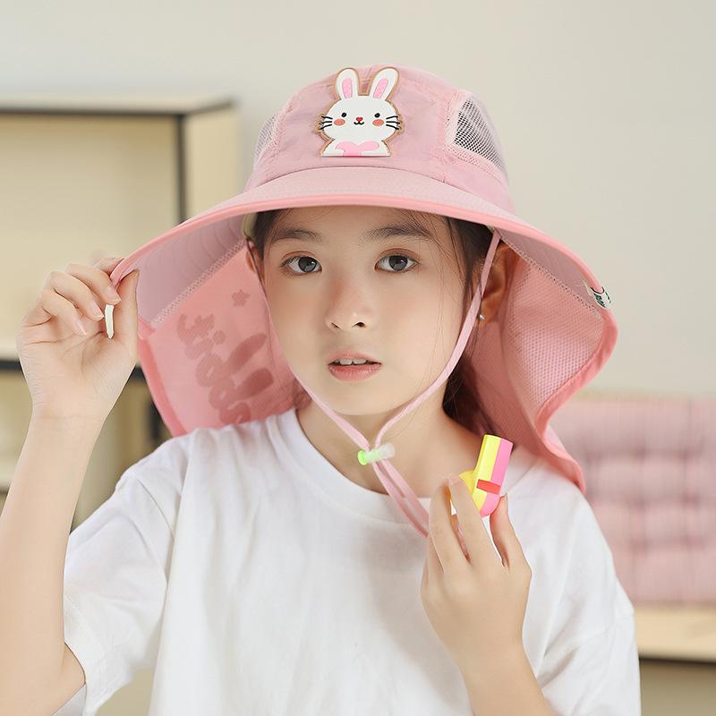 子供 帽子 女の子 男の子 サンハット 遮光 紫外線対策 UVカット つば広 日よけ 通気性 防風 ポリエステル お出かけ 公園 通園 ピンク ブルー パープル かわいい 動物 アニマル プリント オールシーズン キッズハット