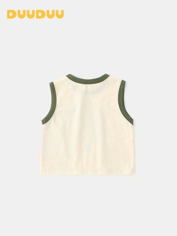 ・カテゴリ: ベビーTシャツ・スタイル: 韓国風・対象性別: 男女兼用・フードの有無: フードなし・袖丈: ノースリーブ・対象年齢: 1～3歳（身長80～100cm）・生地加工: 柔軟処理・柄: キャラクター・主な素材: 綿95%、ポリウレタン弾性繊維5%・安全基準: Aクラス・ネックライン: クルーネック・機能: 吸湿速乾・カラー展開: ツリー・サイズ展開: 73cm、80cm、90cm、100cm