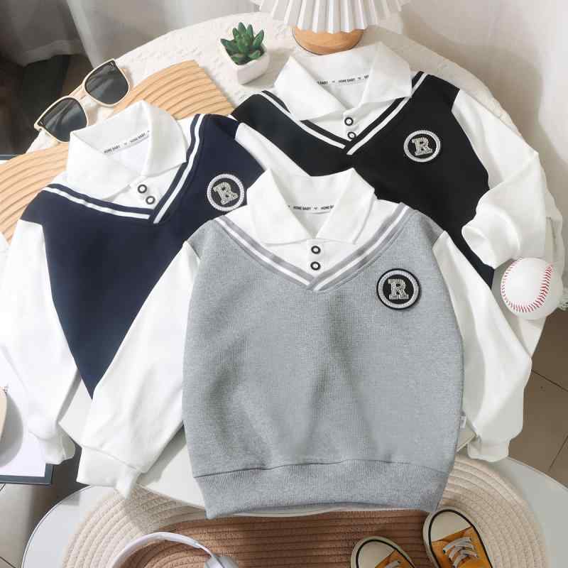 ・カテゴリ: POLOシャツ・対象性別: 男女兼用・カラー展開: 假2枚ネイビー、假2枚グレー、假2枚ブラック・サイズ展開: 90cm、100cm、110cm、120cm、130cm、140cm・素材: 麻混紡・対象年齢: 中小童（3〜8歳、100〜140cm）