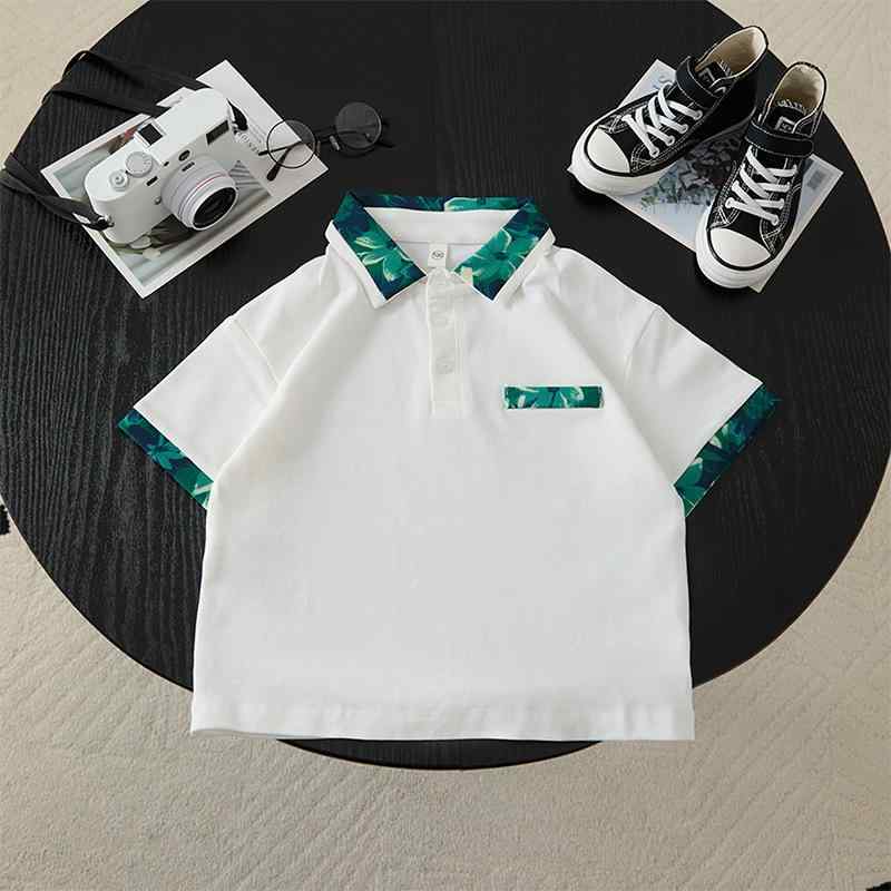 ・カテゴリ: POLOシャツ・スタイル: 韓国風・対象性別: 男性・素材: 綿・成分含量: 96%以上・カラー展開: グリーン同瓣花・サイズ展開: 100cm、110cm、120cm、130cm、140cm、150cm、160cm、170cm・対象年齢: 中小童（3〜8歳、100〜140cm）