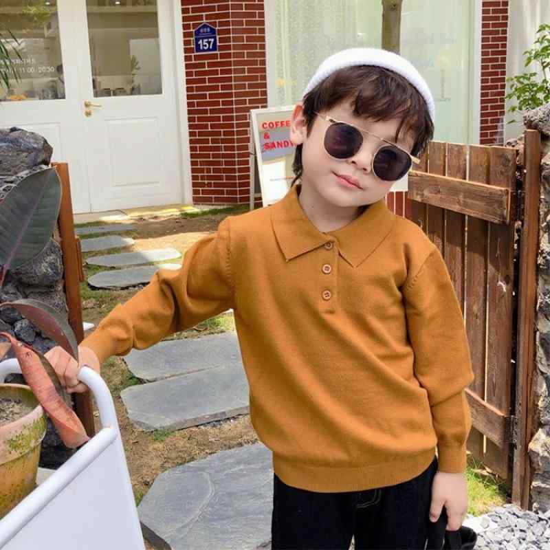 ・カテゴリ: 子供用セーター・対象性別: 男女兼用・生地加工: 柔軟加工・スタイル: 韓国風・対象年齢: 中小童（3〜8歳、100〜140cm）・毛糸の太さ: 極細糸・厚さ: 極厚・袖丈: 長袖・デザイン: プルオーバー・柄: 無地・主な素材: ポリエステル・ネックライン: POLOネック・カラー展開: キャメル、ブラック、ホワイト、米杏色、グレー、ピンク・サイズ展開: 90、100、110、120、130、140