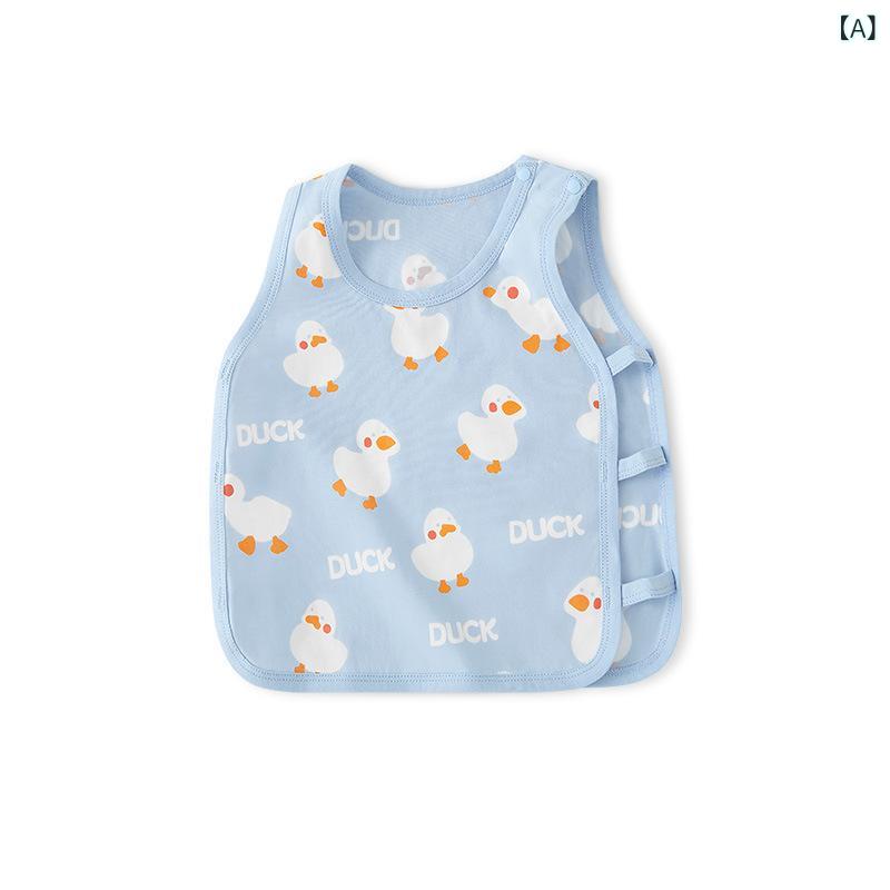 ベビー ベスト 男の子 女の子 キッズ ノースリーブ トップス タンクトップ 綿100 Aクラス 子供服 赤ちゃん 乳幼児 薄手 夏物 キャラクター ラウンドネック アニマル 動物 鴨 パンダ うさぎ グレー ベージュ ピンク 80 90 100 110