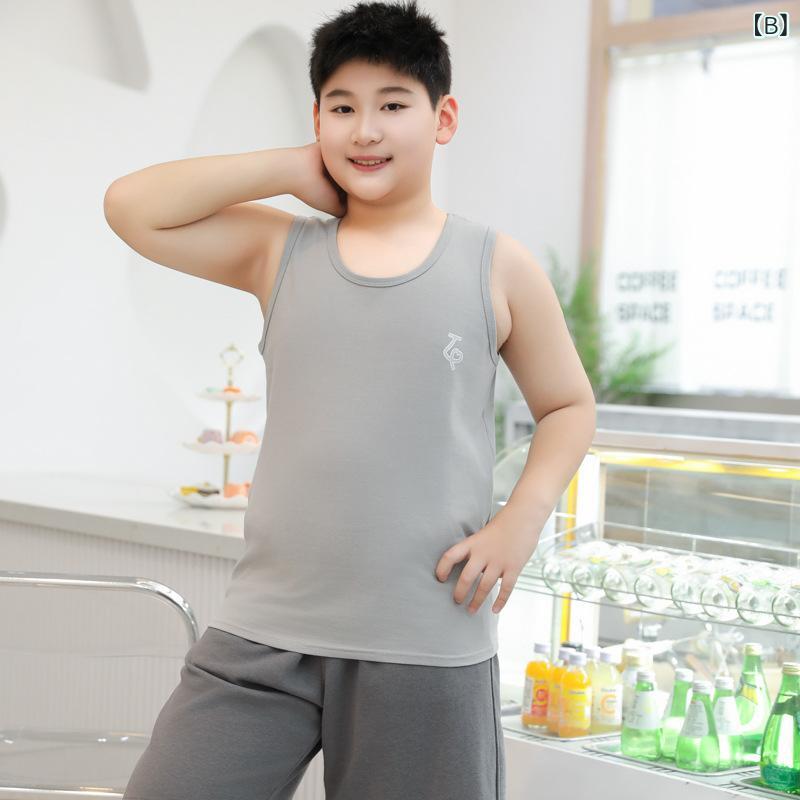 タンクトップ キッズ 男の子 女の子 ジュニア ノースリーブ Tシャツ インナー 下着...