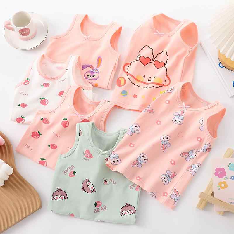 ・カテゴリ: 子供用タンクトップ、キャミソール・対象性別: 男女共用・スタイル: カジュアル・デザイン: タンクトップ・対象年齢: 中小童（3〜8歳、100〜140cm）・生地加工: 柔軟加工・柄: キャラクター・素材: 綿95.1%・安全基準: A類・ネックライン: クルーネック・フード: フードなし・カラー展開: 白いちご、白紫うさぎ、粉紫うさぎ、花うさぎ、女の子、惑星うさぎ、ピンクいちご・サイズ展開: 100cm、110cm、120cm、130cm、140cm、150cm、160cm