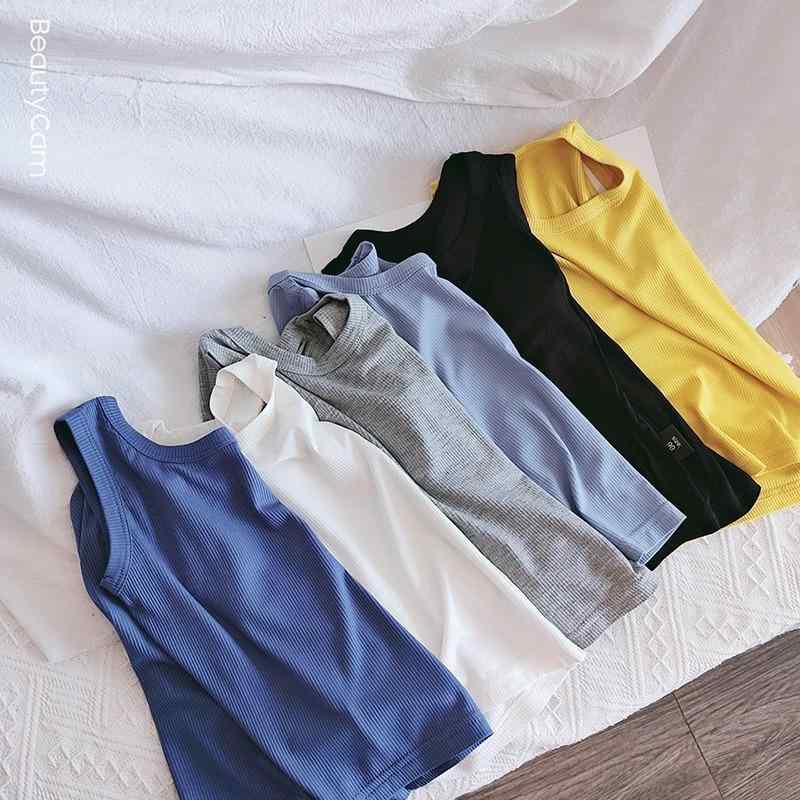 ・カテゴリ: 子供用Tシャツ・対象性別: 女の子・スタイル: シンプル・袖丈: ノースリーブ・推奨年齢: 3歳～8歳（身長100～140cm）、8歳以上（身長140cm以上）・生地加工: ソフト加工・柄: 無地・デザイン要素: スポーツ・主な素材: レーヨン（粘繊）・素材比率: 90%以上95%未満・安全基準: A類・ネックライン: クルーネック・機能: 吸湿速乾・カラー展開: ブラック、ホワイト、ブルー、グレー、ピンク、カーキ・サイズ展開: 90cm、100cm、110cm、120cm、130cm、140cm、150cm、160cm