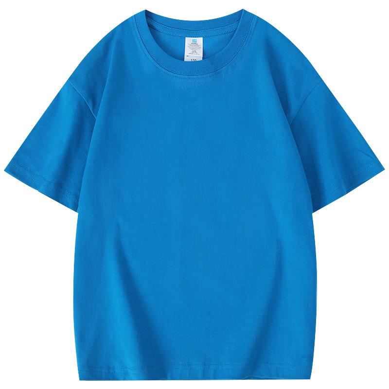 ・カテゴリ: 子供Tシャツ・対象性別: 男女共用・スタイル: 韓国風、田園、可愛い・フード: なし・袖丈: 半袖・対象年齢: 中高生（8歳以上、身長140cm以上）、幼児・児童（3〜8歳、身長100〜140cm）・生地加工: 柔軟処理・柄: 無地・主な素材: 綿99%・安全基準: B類・ネックライン: クルーネック・機能: 吸湿速乾・カラー展開: ホワイト、ブラック、レッド、ライトブルー、ロイヤルブルー、レイクブルー、ラベンダーパープル、スカイブルー、オレンジ、ピンク・サイズ展開: 100cm、110cm、120cm、130cm、140cm、150cm