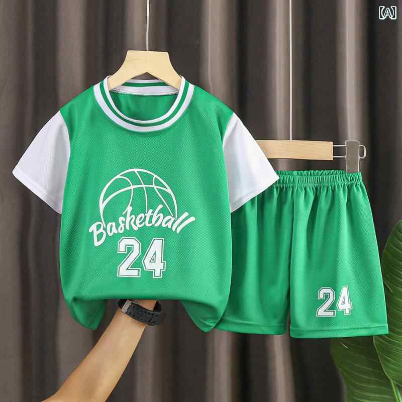・性別: ユニセックス・スタイル: スポーツ・タイプ: パンツスーツ・セット内容: 2点セット（服、パンツ）・対象年齢: 3〜8歳（身長100〜140cm）・袖丈: ノースリーブ・フード: フードなし・パンツ丈: ショートパンツ・生地加工: ソフト加工・厚み: 薄手・柄: キャラクター、アルファベット・デザイン要素: スポーツ、セットアップ、アルファベット・主な素材: ポリエステル100%・安全基準: B類・留め具の種類: プルオーバー・カラー展開: グリーン（袖あり）、レッド（袖あり）、ブルー（袖あり）、イエロー（袖あり）、ブラック（袖あり）、ホワイト（袖あり）、レッド（23号）、ホワイト（23号）、イエロー（23号）、ブルー（30号）、ブラック（11号）、グリーン（12号）・サイズ展開: 90cm、100cm、110cm、120cm、130cm、140cm、150cm、160cm・カテゴリ: キッズセットアップ