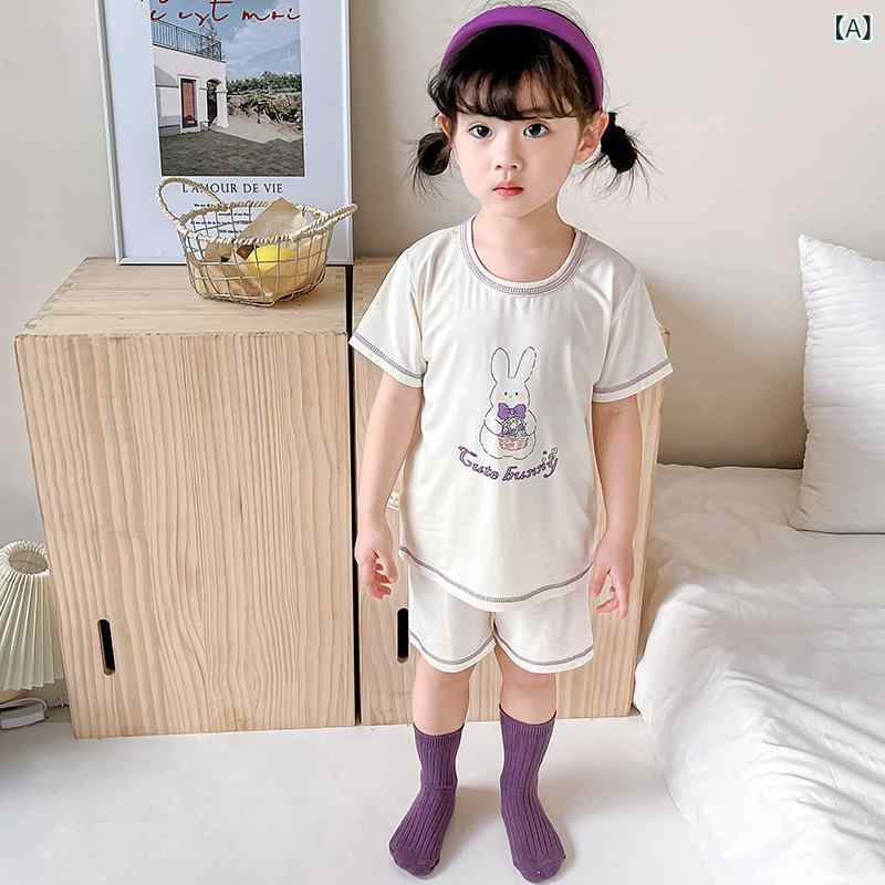 パジャマ 上下セット キッズ 男の子 女の子 半袖 半ズボン ルームウェア 部屋着 接...