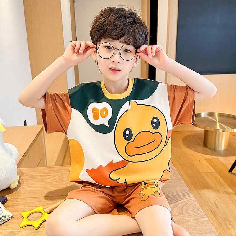 パジャマ キッズ 男の子 半袖 綿100 薄手 夏 ルームウェア 上下セット 子供服 こども ジュニア 男児 キャラクター プリント 吸汗速乾 涼しい 快適 かわいい 部屋着 寝巻き 幼稚園 小学生 100 110 120 130 140