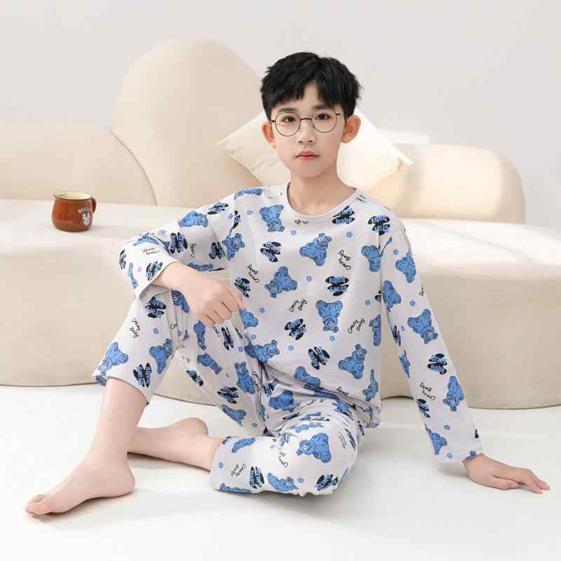 ・カテゴリ: 子供用ルームウェア・主な素材: 綿100%・対象性別: 男性・スタイル: カジュアル・カラー展開: クレイジーベア、グレーグリーンアルファベット、アストロノート、シープ&amp;ラビット・サイズ展開: 100cm、110cm、120cm、130cm、140cm、150cm、160cm、170cm、180cm・柄: キャラクター、アルファベット・厚さ: 普通・機能: 吸湿速乾・生地加工: 柔軟加工