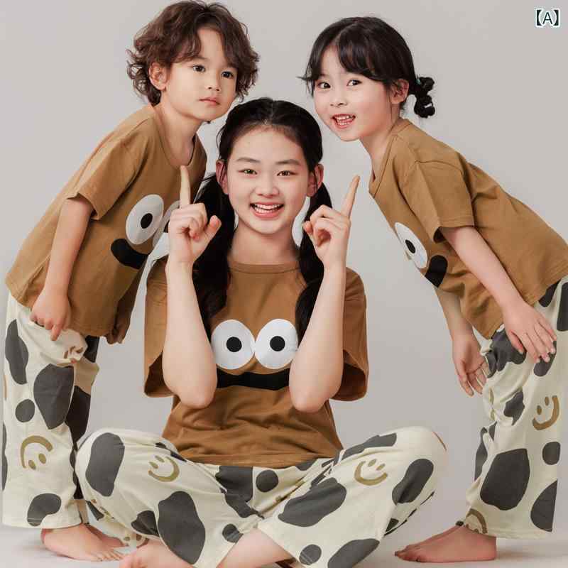 パジャマ キッズ 男の子 女の子 半袖 ルームウェア 上下セット 綿100 薄手 涼しい 接触冷感 セットアップ 子供服 ジュニア 小学生 部屋着 春 夏 かわいい 100 110 120 130 140 150 160