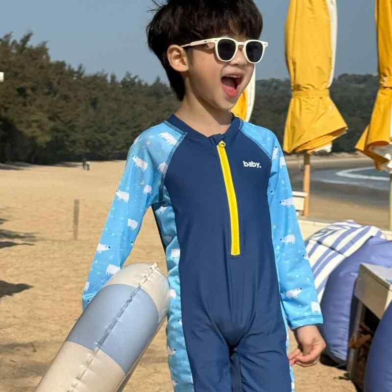 ・対象性別: 男性・柄: 韓国風・表地素材: ポリエステル100%・裏地素材: ポリエステル100%・重量: 約300g・着用シーン: スイミング、ウォータースポーツ・カラー: ブルーホッキョクグマ・サイズ展開: 90、100、110、120、130、140・スタイル: ブリーフ