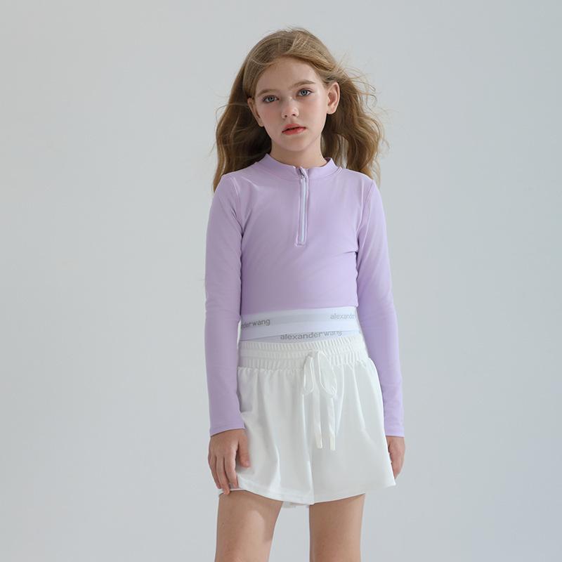 子供水着 女の子 ワンピース キッズ スクール水着 長袖 紫外線対策 UVカット 露出控えめ 体型カバー ナイロン 伸縮性 日焼け防止 スイミング プール 海 水遊び ビーチ 温泉 ジュニア 130 140 150 160 春 夏
