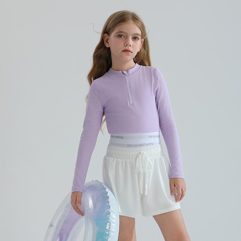 子供水着 女の子 キッズ スイムウェア ワンピース 半袖 長袖 紫外線対策 UVカット 露出控えめ 体型カバー かわいい 動きやすい スクール 水遊び 海 プール ビーチ 温泉 130 140 150 160 春 夏