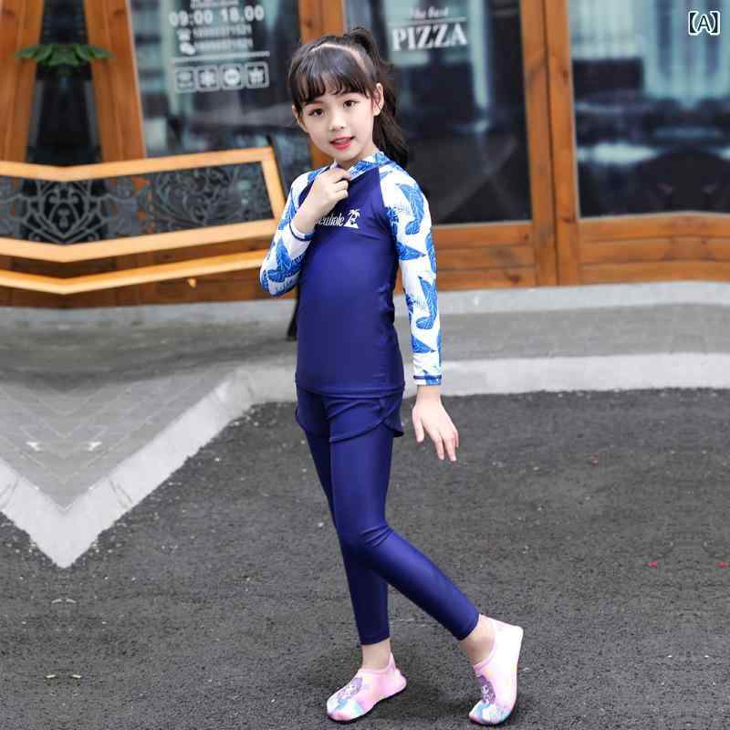 ラッシュガード 水着 キッズ 男の子 女の子 長袖 長ズボン 上下セット セパレート 水遊び 子供 ジュニア 紫外線対策 UVカット 接触冷感 速乾 防寒 海 ビーチ プール スイミング スクール レジャー アウトドア 夏