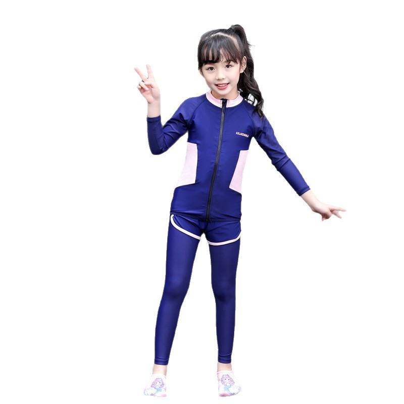 水着 キッズ 男の子 女の子 長袖 ラッシュガード セパレート 3点セット 日焼け防止 紫外線対策 UVカット 速乾 スイムウェア 子供 ジュニア 小学生 幼稚園 プール 海 水遊び レジャー アウトドア 韓国風 おしゃれ 春 夏