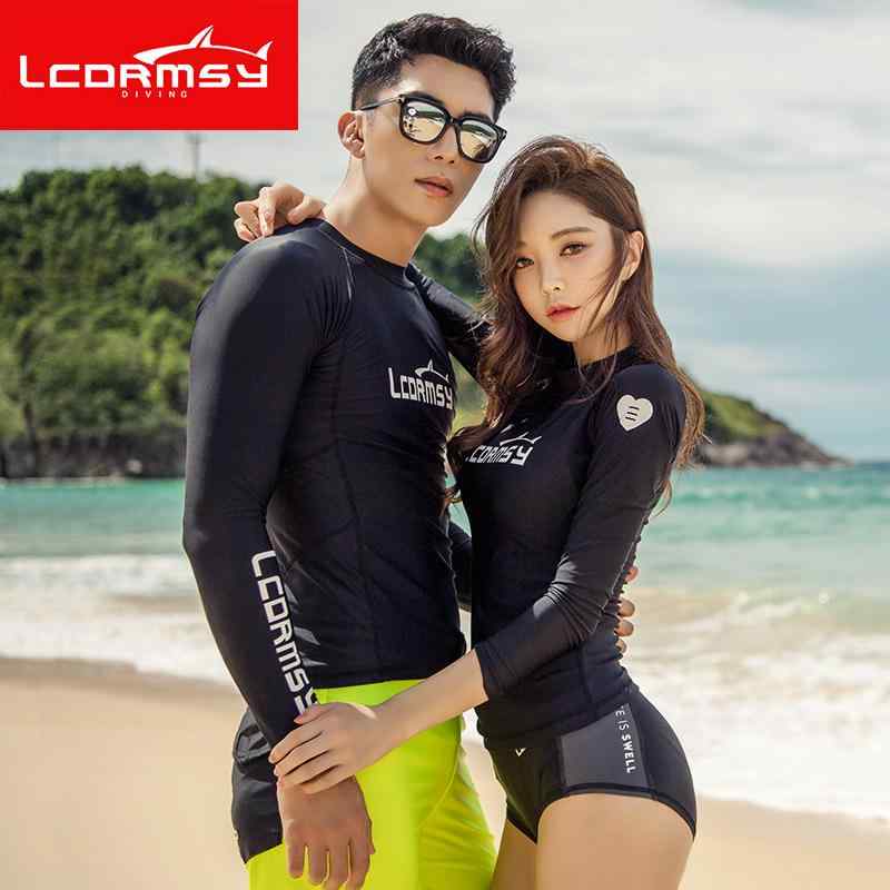 潜水服 泳衣 レディース メンズ 長袖 フィットネス 水着 セパレート ラッシュガード 水母衣 サーフィン 速乾 防晒 UVカット 紫外線対策 接触冷感 スポーツ 海 ビーチ プール アウトドア ブラック グリーン オールシーズン