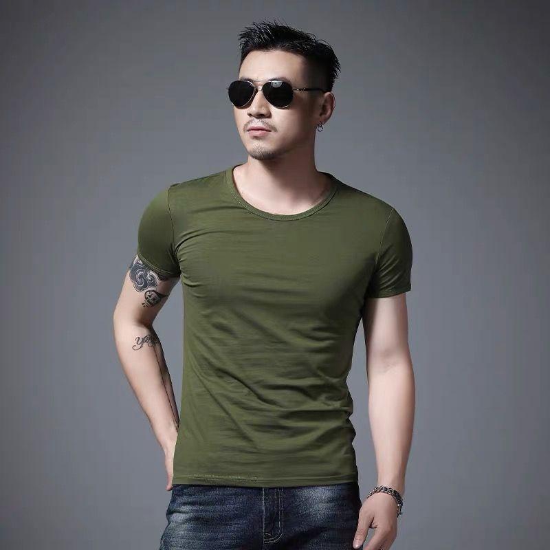 Tシャツ 半袖 メンズ インナー 無地 カットソー プルオーバー 丸首 Vネック 薄手 ...