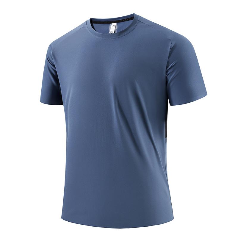 Tシャツ 半袖 メンズ スポーツ 接触冷感 薄手 ゆったり 無地 クルーネック 運動 トレーニング ランニング アウトドア レジャー 旅行 サマー 夏 ストレッチ 吸汗速乾 通気性 軽量 オレンジ ネイビー カーキ