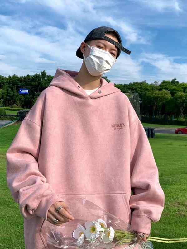 ・カテゴリ: パーカー・スタイル: ストリート・主な素材: ポリエステル80%以上・生地名: スエード・ネックライン: クルーネック・袖丈: 長袖・フード: あり・厚さ: 標準・サイズ誤差範囲: 1-3cm・着用シーン: カジュアル・柄: 英字・ディテール: プリント、立体パッチポケット・シルエット: ルーズフィット・加工: イージーケア・カラー展開: ブラック、アプリコット、カーキ、ピンク、グレー・サイズ展開: M、L、XL、XXL、XXXL・対象: ティーンエイジャー、メンズ・重量: 約350g-400g