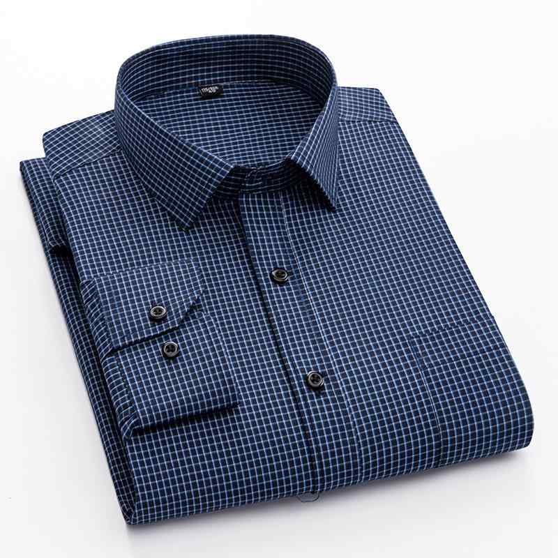 メンズ カジュアルシャツ 長袖 紳士服 トップス 春 秋 ビジネスシャツ 薄手 ストライプ シャツ レギュラーカラー 父親 おじいちゃん 50代 シニア 通勤 日常 普段着 大きいサイズ 速乾 コットン混 remake-buddy-10932135 リメイクバディー パッケージ画像