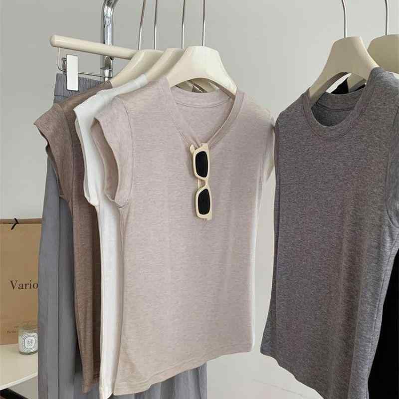 ・カテゴリ: Tシャツ・スタイル: 通勤風、快適カジュアル・主な素材: 綿 90%-95%、スパンデックス・ネックライン: クルーネック・袖丈: 長袖・袖型: フリル袖・シルエット: スリムフィット・着丈: 普通丈（約50cm-65cm）・デザイン: 無地、ワッペン・カラー展開: アイボリー、オートミール、ディープキャメル、グレー、ブラック・サイズ展開: S、M、L、XL、XXL