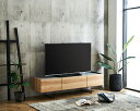 テレビ台 テレビボード 国産 日本製 150cm 収納 モダン ローボード TV台 AV収納 テレビラック ナチュラル ブラウン セラミック調 コンクリート調 石目調 アイアン 引出し お掃除ロボット対応(3)
