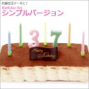 カラフルなナンバーキャンドルとチョコプレートのセット♪【Happy Birthday Set】