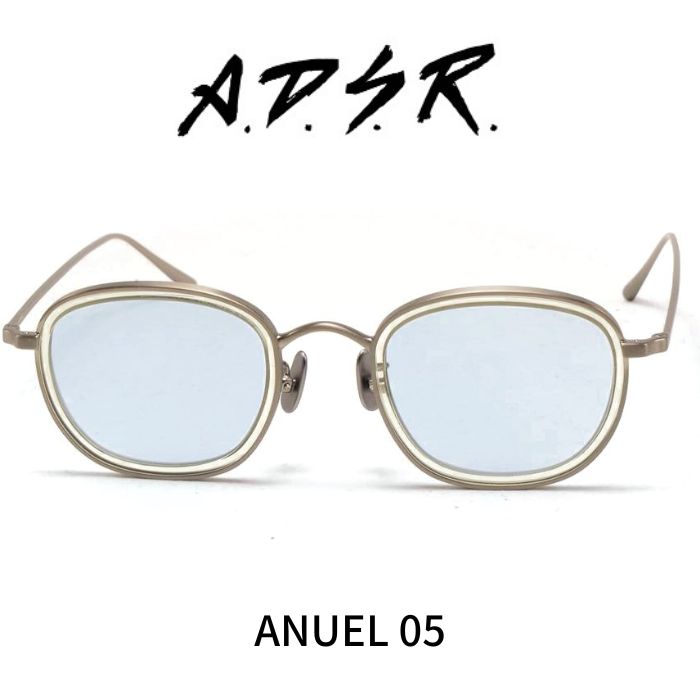 A.D.S.R. adsr サングラス ANUEL アヌエル 05 (Clear Yellow / Antique Silver / Lt Blue (Clear)) ADSR エーディーエスアール
