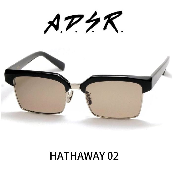 樂天商城 - A.D.S.R. adsr サングラス HATHAWAY ハサウェイ 01 (Shiny Black Silver/ Gray) ADSR エーディーエスアール