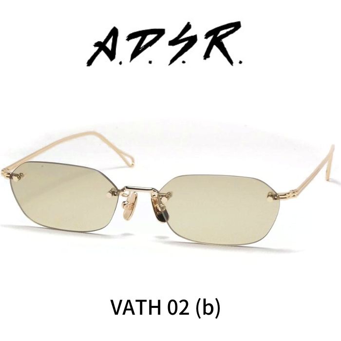 樂天商城 - A.D.S.R. adsr メガネ サングラス VATH ヴァス 02 b ゴールド ブラウン ADSR エーディーエスアール