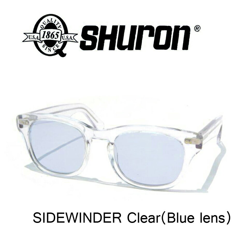 シュロン メガネ メンズ SHURON (シュロン) SIDEWINDER 〔サイドワインダー〕 眼鏡 メガネ　サングラス　クリア（Clear/Blue Lens）