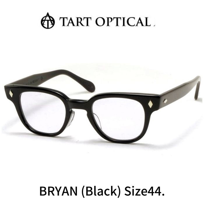 【正規品】TART OPTICAL BRYAN タートオプティカル ブライアン size44 BK ブラック メガネ 眼鏡