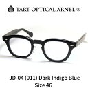 TART OPTICAL ARNEL タートオプティカル アーネル メガネ 眼鏡 JD-04 011 size46 Dark Indigo Blue ダーク インディゴ ブルー アセテート製