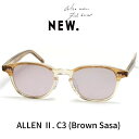 NEW. ニュー (NEWMAN ニューマン) メガネ 眼鏡 サングラス ALLEN 2 アレン2 C3 Brown sasa ブラウンササ