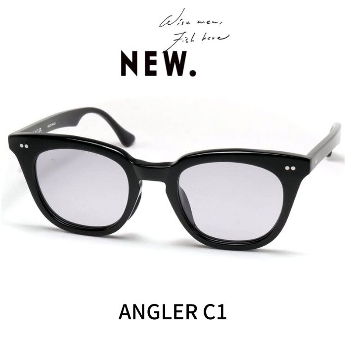 NEW. ニュー (NEWMAN ニューマン) メガネ サングラス ANGLER アングラー C1 Black ブラック グレー