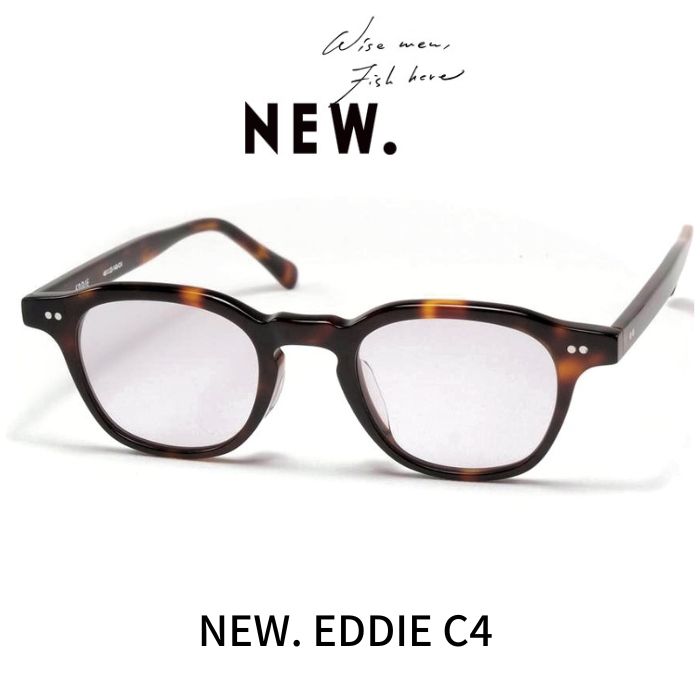NEW. ニュー (NEWMAN ニューマン) メガネ サングラス EDDIE エディ C4 Demi デミ パープル系...
