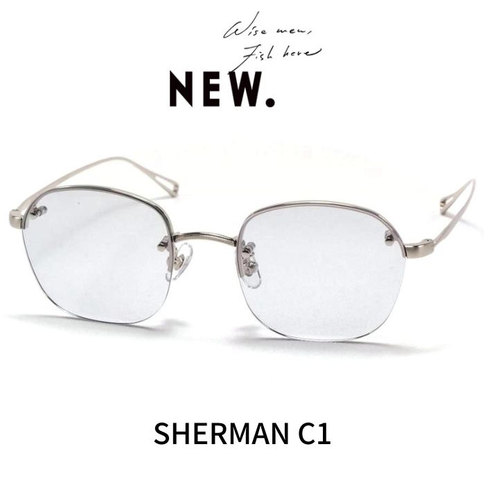 Rakuten - NEW. ニュー (NEWMAN ニューマン) メガネ サングラス SHERMAN シャーマン C1 b Blasted Silver ブラステッド シルバー グレー