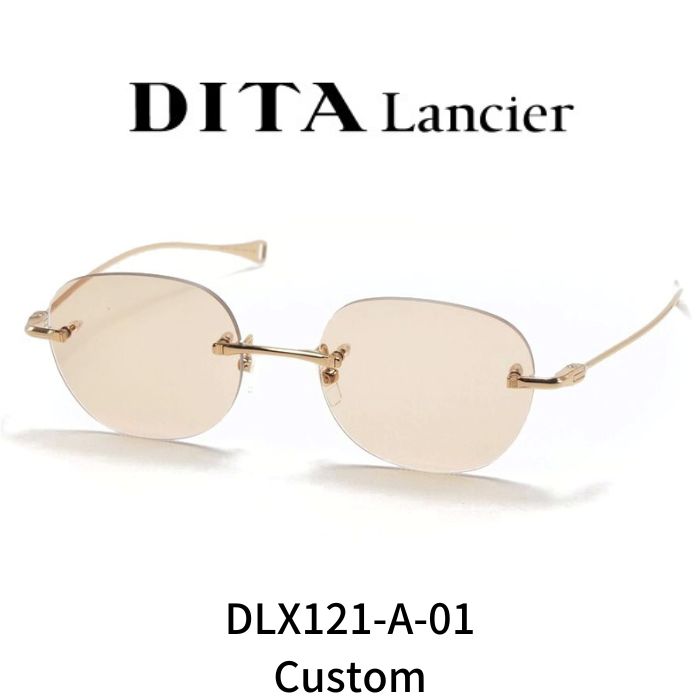樂天商城 - DITA ディータ ランシア メガネ サングラス LSA-121 DLX121 A 01 Gold Sand w Brown Custom